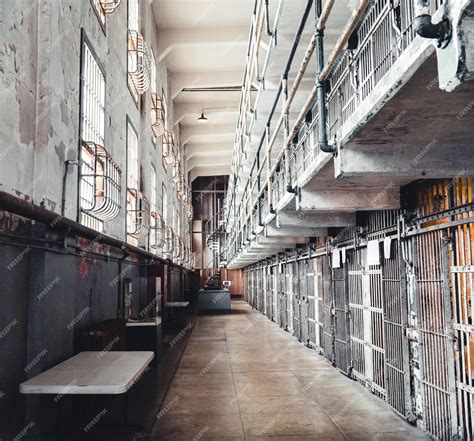 Premium Photo | Corridor in the Main cell house of Federal penitentiary