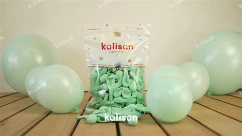 Mint Renk Mini Makaron Balonlar Kalisan Balon