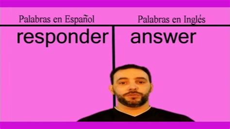 Cómo Se Dice Answer Responder En Ingles Youtube