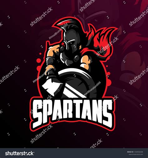 Spartan Mascot Logo Design Vector Modern Stock Vector (Royalty Free ...