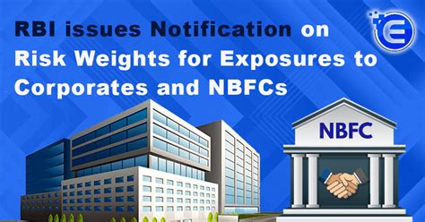 RBI Notify On Risk Weights For Exposures To Corporates And NBFCs