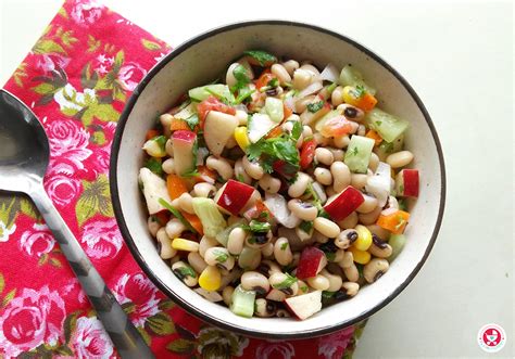 Thatta Snack: Healthy Black Eyed Beans Salad: 7 Easy Ways