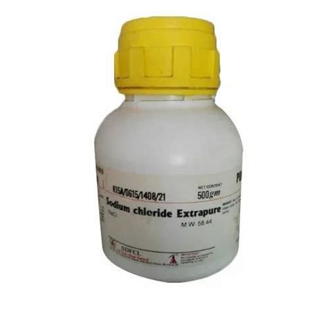 Sdfcl Sodium Chloride Ep 500gm 99 500 Gm Bottle At ₹ 199kg In