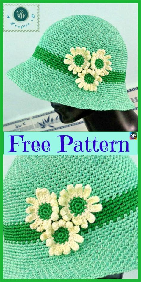 Amazing Crocheted Sun Hat Free Patterns Diy Ever