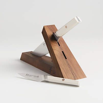 Cangshan Everest White 8-Piece Knife Block Set + Reviews | Crate & Barrel