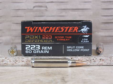 200 Round Case 223 Rem 60 Grain Split Core Hollow Point Winchester Pdx1 Defender Ammo