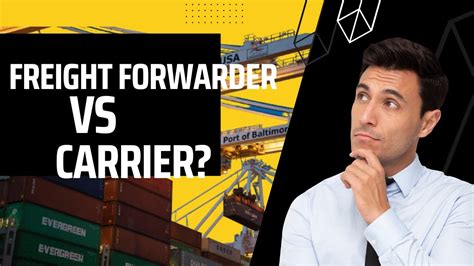 What Is The Difference Between A Freight Forwarder And A Carrier YouTube