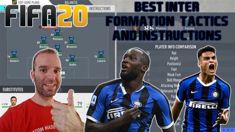 Best Inter Formation Tactics And Instructions Fifa Tutorial Youtube