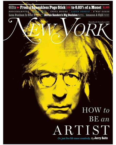 Jerry Saltz As Three Artists On The Cover Of ‘new York New York