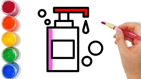 Learn To Draw Liquid Soap Учимся рисовать жидкое мыло Aprende A