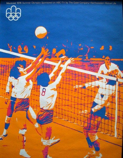 Illustraction Gallery Volleyball Posters Olympic Volleyball 1976