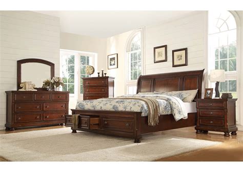 Baltimore Dark Walnut Bedroom Set by Galaxy Furniture