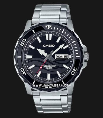 Casio General MTD 125D 1A1VDF Men Analog Dual Tone Dial Stainless Steel