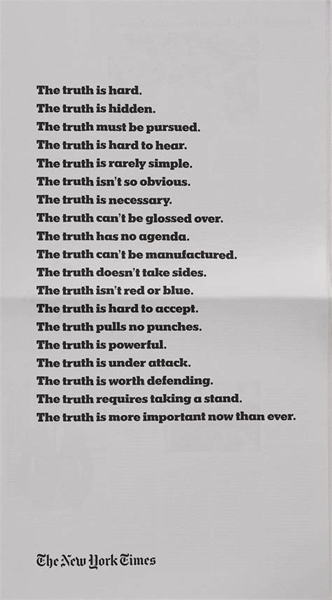 The New York Times Launches The Truth Is Hard Advertising Campaign At