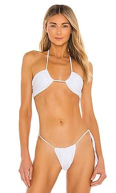 Bananhot Chili Bikini Top In White REVOLVE