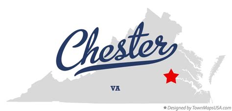 Map of Chester, VA, Virginia