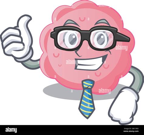 An Elegant Anaplasma Phagocytophilum Businessman Mascot Design Wearing