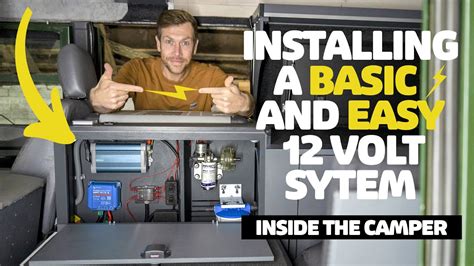 Installing BASIC And EASY 12V Camper Van ELECTRICS Ep 14 YouTube