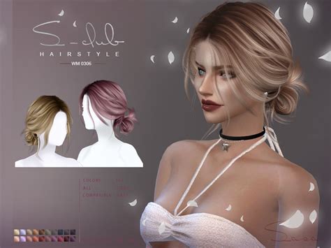 The Sims Resource Updo Hairstyle Sasa