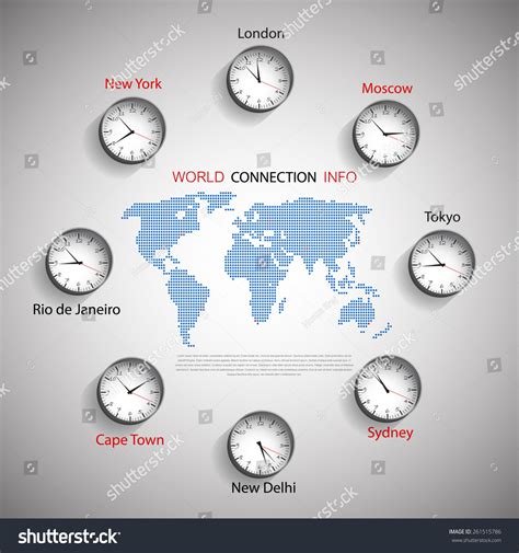 World Map Time Zones Stock Vector (Royalty Free) 261515786 | Shutterstock