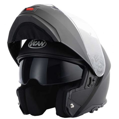 Vcan H Blinc Plain Motorcycle Helmet Matt Black Bluetooth