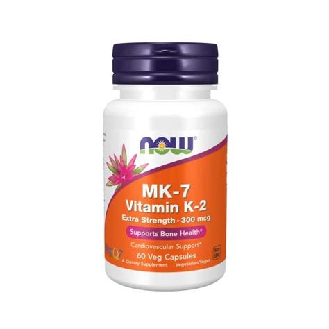 Now Foods Mk Vitamin K Mcg Extra Strength Cap