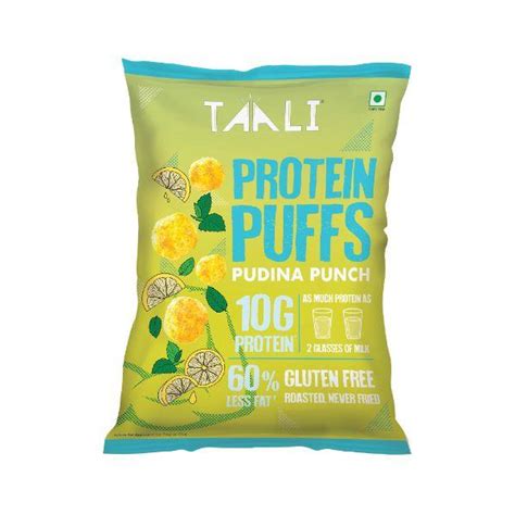 taali protein puffs pudina punch  gm    price healthy
