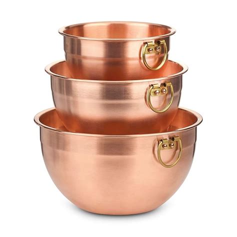 Cuisinart 3 Piece Mixing Bowl Set In Copper Bed Bath Beyond