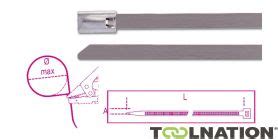 Beta BMS3079 Samozaciskowa Opaska Kablowa Ze Stali Nierdzewnej 7 9 A Mm