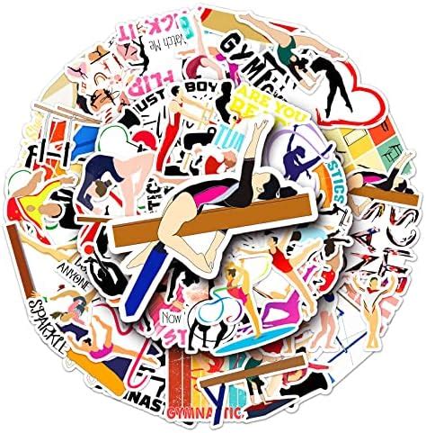 Amazon.com: 52PCS Gymnastics Stickers,Water Bottles Laptop Car Decal ...