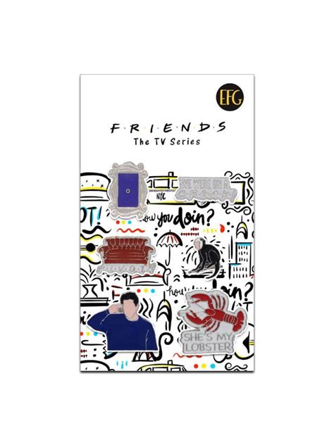 Ross Gellar Friends Official Pin Set Redwolf