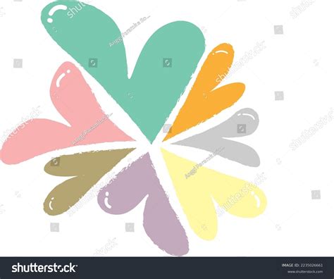 Love Heart White Background Vector Stock Vector Royalty Free