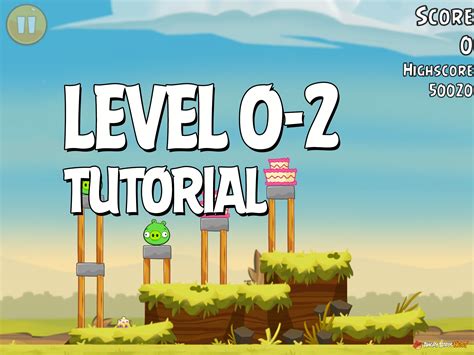 Angry Birds Tutorial Level 0-2 Walkthrough | AngryBirdsNest