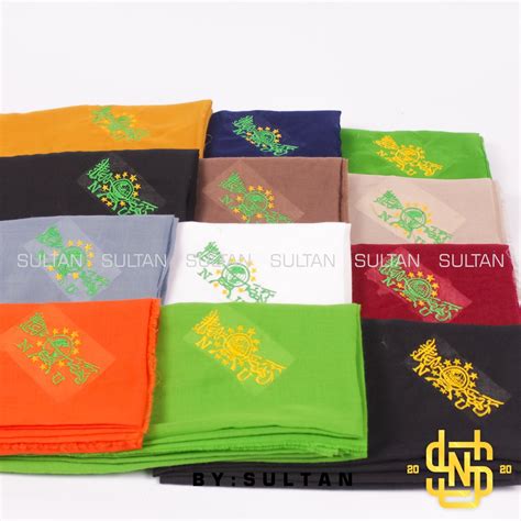 Jual Kerudung Saudia Nu Jilbab Hijab Rawis Segi Empat Bordir Nu Warna