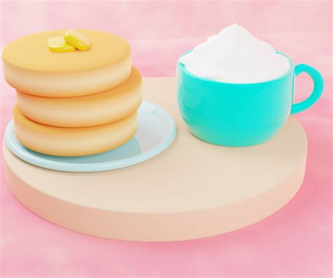 ArtStation - Cute Minimalist Breakfast | Resources