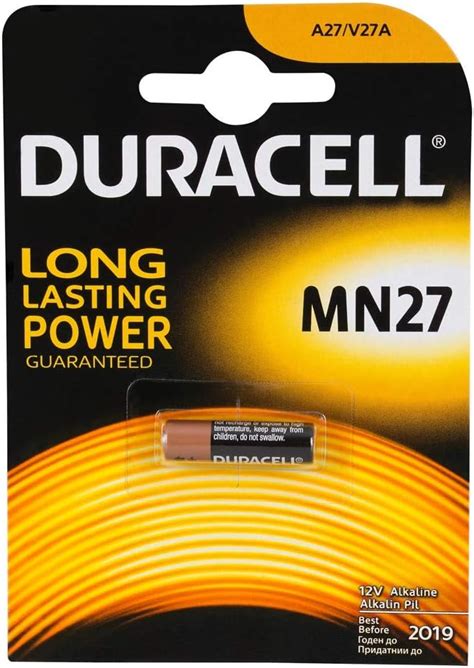 Duracell Mn27 27a A27 L828 12v Security Cell Alkaline Battery Amazon