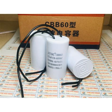 Tụ khởi động CBB60 10uF 450V Shopee Việt Nam