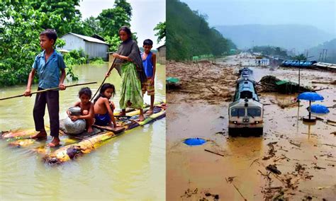 Assam Flood Situation Due To Heavy Rains 22 Districts 7 Lakh People