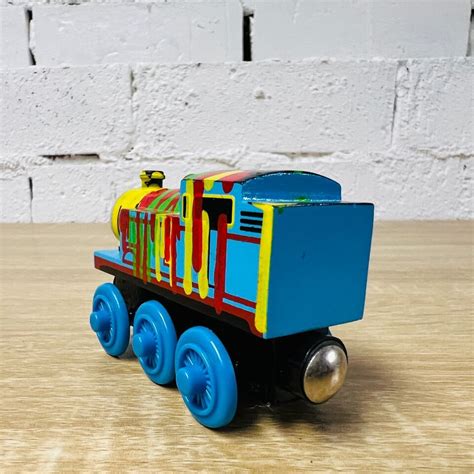 Paint Splattered Thomas Thomas The Tank Engine And Friends Wooden