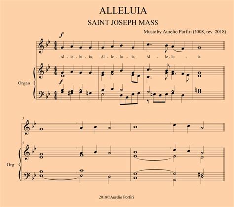 Alleluia Music By Aurelio Porfiri