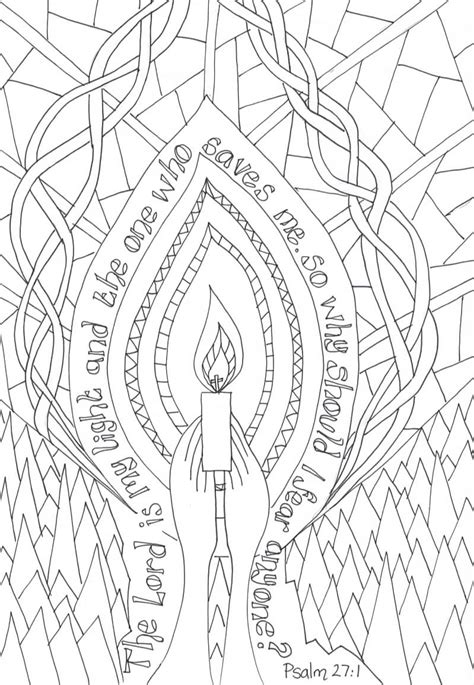 Flame Creative Childrens Ministry Reflective Colouring Psalm 271