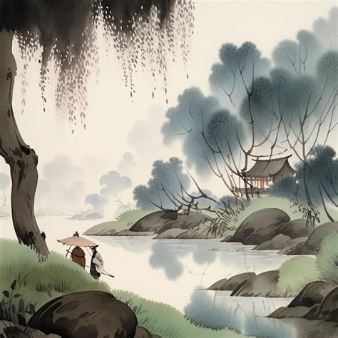 Ancient Chinese Landscape Painting Images - Free Download on Freepik