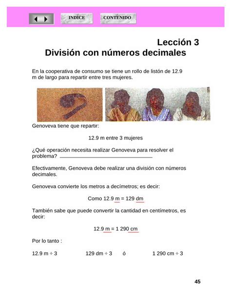 PDF Lección 3 División con números decimales PDF fileDivisión con