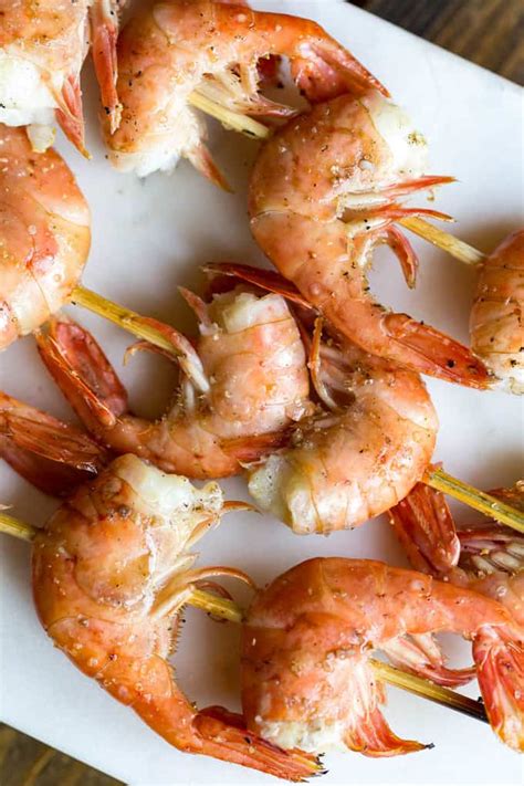 Traeger Salt And Pepper Spot Prawn Skewers Easy Grilled Prawn Recipe