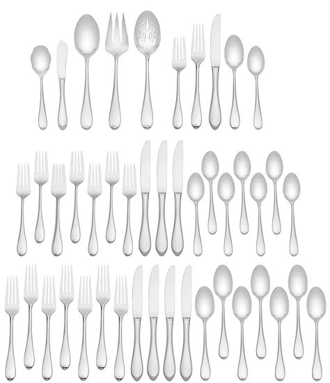 Gorham Studio Piece Stainless Flatware Set Dillard S