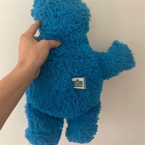 Kaws X Sesame Street Uniqlo Cookie Monster Plush Depop