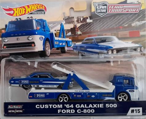 Hot Wheels Team Transport Custom 64 Galaxie 500 Ford C 800 Universo Hot Wheels