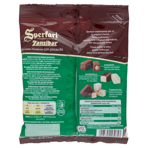 Sperlari Zanzibar Cioccolato Fondente Con Pistacchi G Carrefour