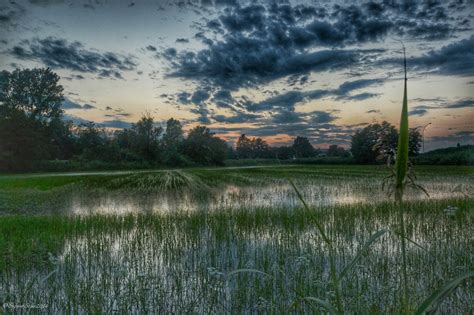 Wallpaper Sunset Italy Panorama Sunlight Reflection Water