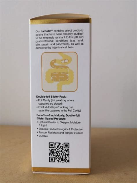 LactoBif Probiotics - 30 Billions CFU, Health & Nutrition, Health ...
